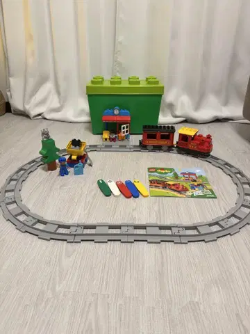 레고(LEGO) 듀플로 너는 기관사! 밀어서 GO 기관차 디럭스