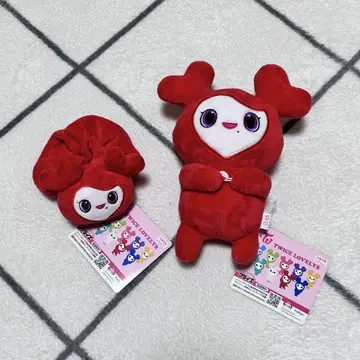 TWICE LOVELY'S 채영 봉제 인형 GIGO 한정판 2체 세트