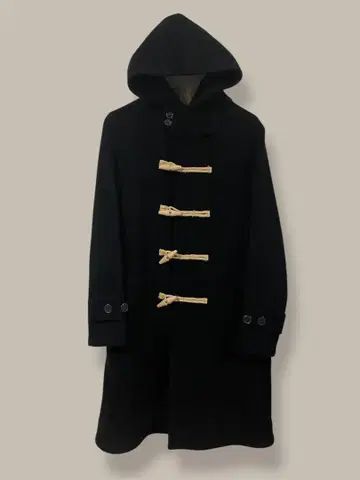 Edition 울 더플 코트 블랙