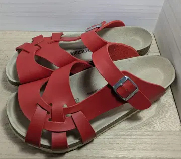 최종 가격 인하! BIRKENSTOCK PISA 레드 샌들 44
