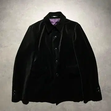 00s TORNADO MART 블랙 벨루어 재킷 y2k