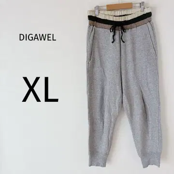 디가웰 스웨트 팬츠 이지 팬츠 일본제 그레이 XL(O)
