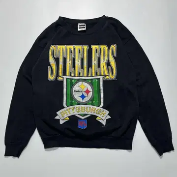 90s NFL 스틸러스 USA제 맨투맨 블랙 L 트5883