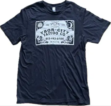 Ybor City Tattoo Co. 블랙 T셔츠 XL