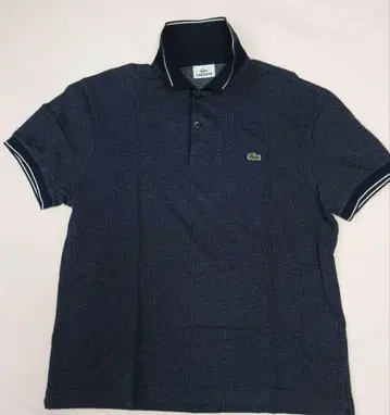 LACOSTE 네이비 피케 셔츠 사이즈 5