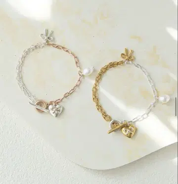 emiru x momota ribbon heart bracelet