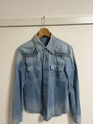 LITHIUM HOMME 라이트 블루 데님 셔츠 46
