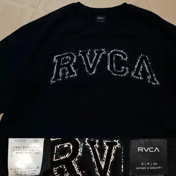 RVCA 맨투맨 트레이닝복 S 블랙 페이즐리 루카
