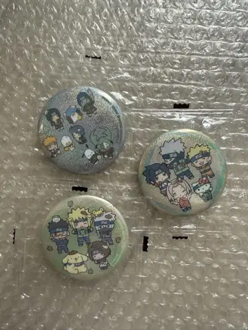 카카시 나루토 산리오 홀로그램 캔뱃지 카카시 아카츠키 하피단부이
