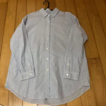 MACKINTOSH 긴팔 셔츠 파랑과 화이트 스트라이프