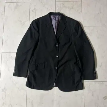 블랙 스트라이프 테일러드 자켓 90s y2k 모드