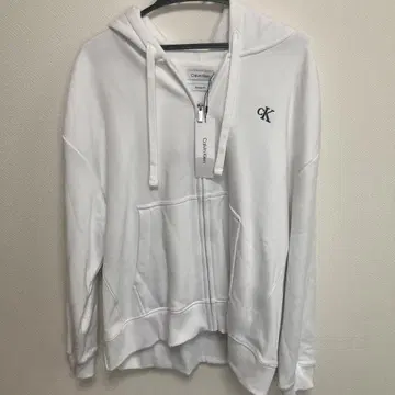 Calvin Klein 화이트 후드티 L/G