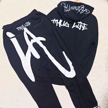 [레어] 로스앤젤레스 테리토리 후드티 셋업 XL 빅 로고