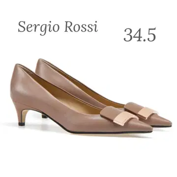 Sergio Rossi 세르지오로시 sr1 핑크 베이지 34.5