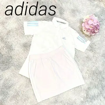 [ 새상품 ] 아디다스 골프웨어 셋업 화이트 핑크 S