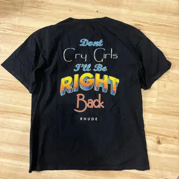RHUDE DONT CRY TEXAS T셔츠 L 사이즈