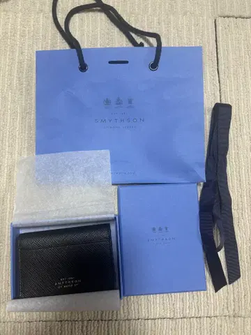 SMYTHSON 블랙 명함지갑
