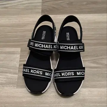 MICHEAL KORS 하이브리드 슬라이드 샌들 블랙
