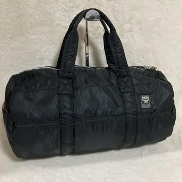 컨디션 최상 MCM 보스턴 백 나일론 블랙