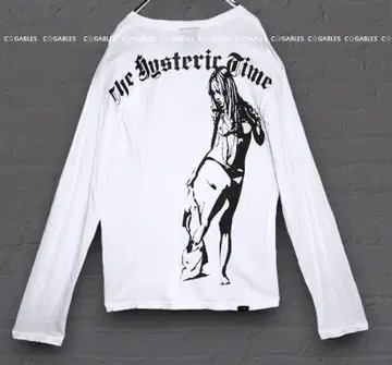 초기 택 레어 HYSTERIC GLAMOUR 롱T 히스걸