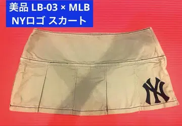 새상품급 LB-03 x MLB N Y로고 양키스 미니 스커트 치마바지