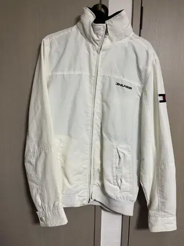 TOMMY HILFIGER 화이트 나일론 자켓 S/P