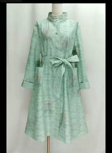 기모노 리메이크 순수 실크  A라인 코트