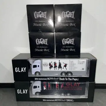 GLAY x GiGO 콜라보 경품 오르골 광고 트럭 6개 세트 30th