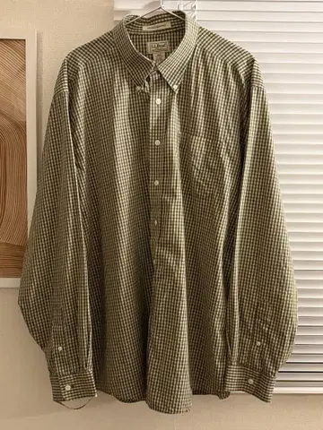 llbean 체크 셔츠