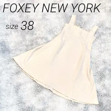 [ 새상품급 ] FOXEY NEW YORK 원피스 베이지 38 A라인