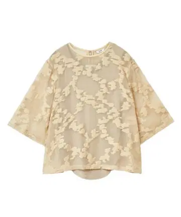 CLANE BULGED FLOWER JACQUARD TOPS