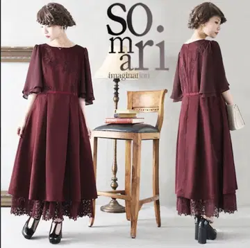 새상품 택 포함 somari 럭셔리 레이스 클래시컬 쉬폰 원피스