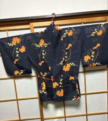 사단 의 겉옷, 썸머 꽃무늬 캐주얼, 네이비 컬러, 새상품, 끈 포함,