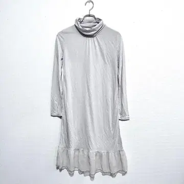 그로브 원피스 터틀넥 롱 원피스 루즈핏 프릴