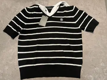 택 포함 미사용 새상품 G/FORE 스트라이프 니트 셔츠 여성용