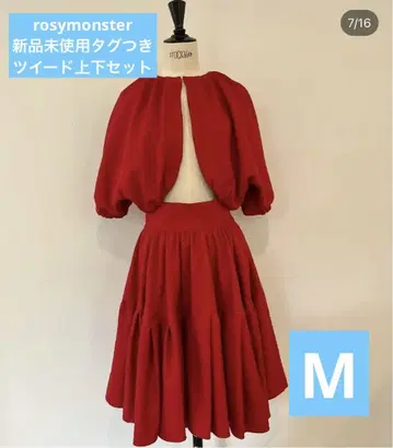 택 포함 새상품 rosymonster 트위드 볼레로&스커트 셋업