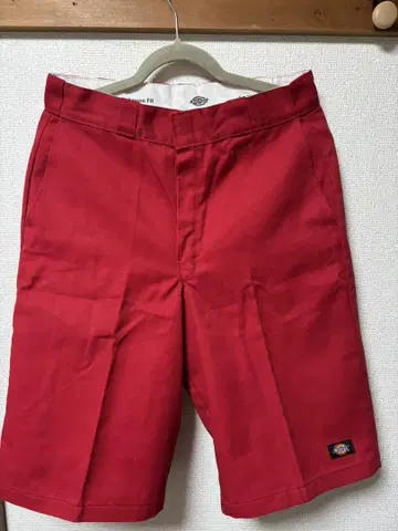 Dickies 빨간색 숏팬츠 82cm WD42283 W32