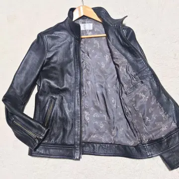 [ 레어 ] 하이스트릿 싱글 라이더 자켓 램 가죽 페이즐리 무늬