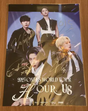 ONEUS 서울콘 랜덤 스크래치 친필 사인 포스터 전원