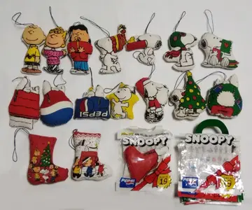 스누피 펩시 크리스마스 오너먼트 17종 상태 좋음 레트로 초레어