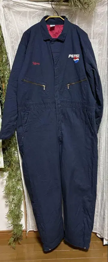 PEPSI 작업옷 네이비 충전솜 안감 퀼팅