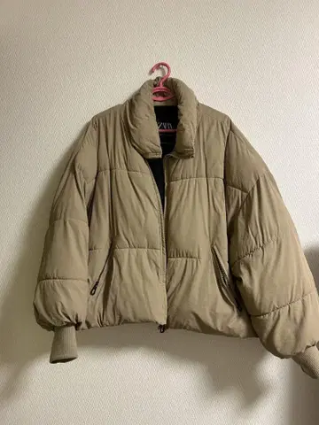 ZARA 볼륨 슬리브 다운 자켓