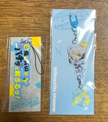 니지산지 HEROES 히바치 마나 이어지는 아크릴 키링 스트랩