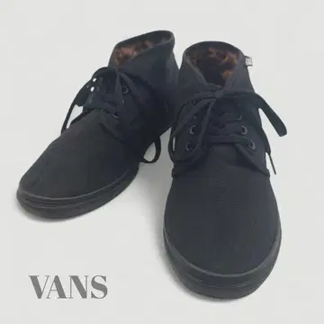 VANS 반스 미들컷 스니커즈 처커 블랙 레어 22.5cm