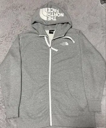 THE NORTH FACE 그레이 후드 부착 후드티 XL