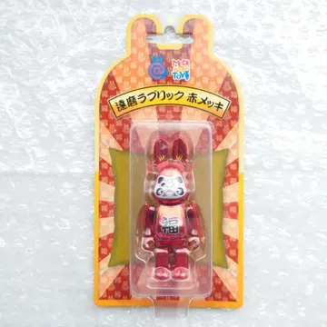 BE@RBRICK 100% 달마 러브릭 빨간색 도금