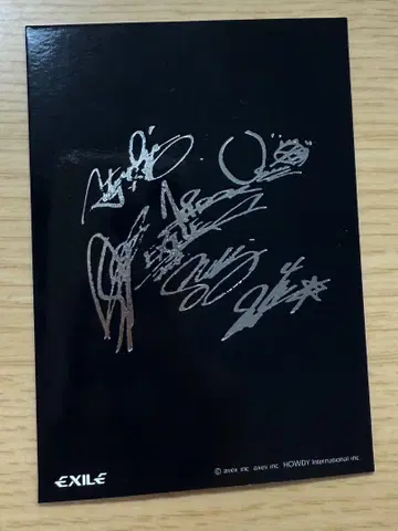a-nation 초레어 EXILE 인쇄 사인 카드 미사용 새상품