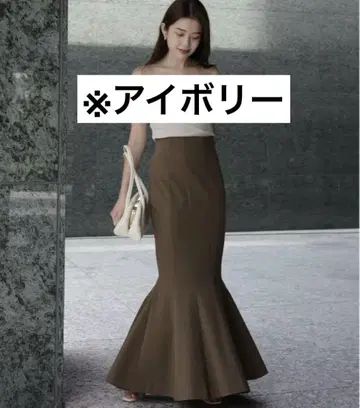 anuans 패널 플레어 컷 스커트 M