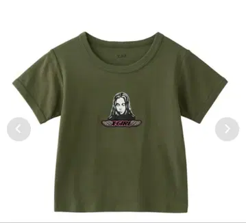 ANGEL FACE PATCH S/S BABY TEE 올리브 / M
