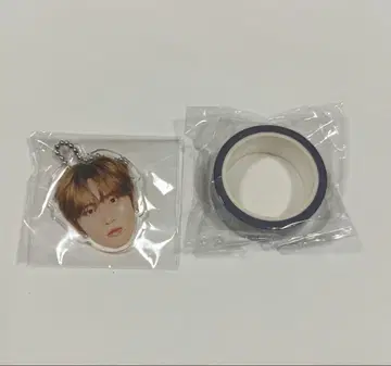 허풍범 얼굴 키링 마스킹 테이프 INI 가챠 캡슐 토이